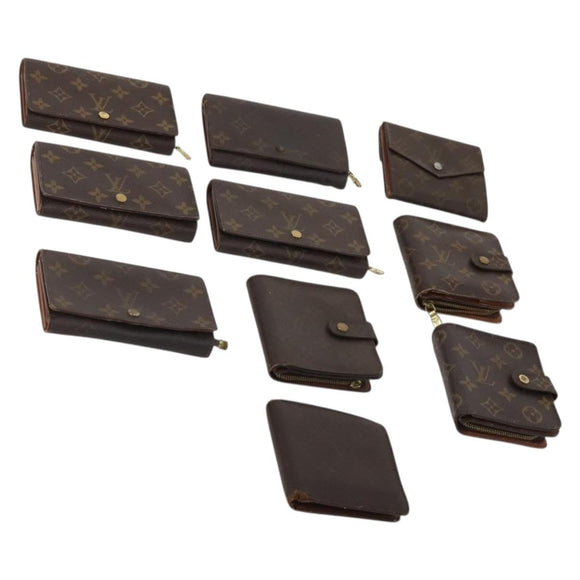 LOUIS VUITTON Monogram Wallet 10 Set LV Auth CB313