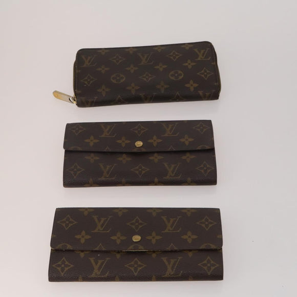 LOUIS VUITTON Monogram Wallet 10 Set LV Auth CB315