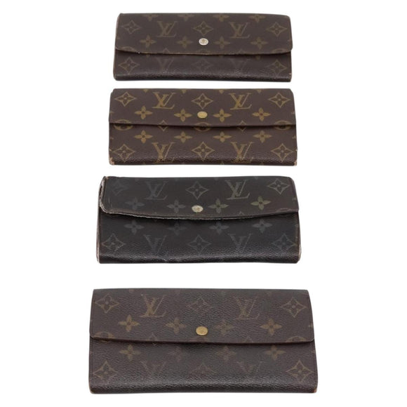 LOUIS VUITTON Monogram Long Wallet 10 Set LV Auth CB318