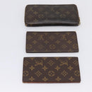 LOUIS VUITTON Monogram Long Wallet 10 Set LV Auth CB318-20