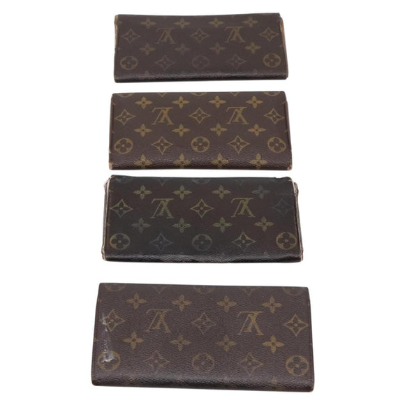LOUIS VUITTON Monogram Long Wallet 10 Set LV Auth CB318