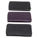 LOUIS VUITTON Epi Long Wallet 10 Set Black Brown Yellow LV Auth CB320-3