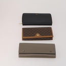 CELINE Macadam Canvas Wallet PVC Leather 10 Set Brown Beige Black Auth CB323-2