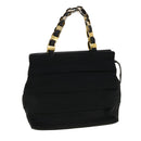 Salvatore Ferragamo Hand Bag Nylon Black AU-21-5251 Auth cl499-1