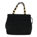 Salvatore Ferragamo Hand Bag Nylon Black AU-21-5251 Auth cl499-13