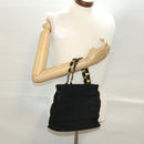 Salvatore Ferragamo Hand Bag Nylon Black AU-21-5251 Auth cl499-22