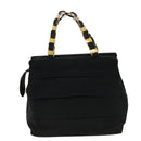 Salvatore Ferragamo Hand Bag Nylon Black AU-21-5251 Auth cl499-2