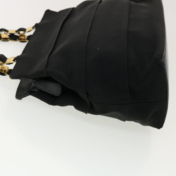 Salvatore Ferragamo Hand Bag Nylon Black AU-21-5251 Auth cl499