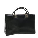 Salvatore Ferragamo Hand Bag Leather Black Auth cl501-1