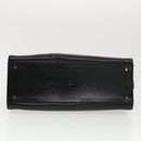 Salvatore Ferragamo Hand Bag Leather Black Auth cl501-5
