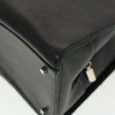 Salvatore Ferragamo Hand Bag Leather Black Auth cl501-16