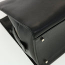 Salvatore Ferragamo Hand Bag Leather Black Auth cl501-17