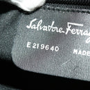 Salvatore Ferragamo Hand Bag Leather Black Auth cl501-12