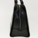 Salvatore Ferragamo Hand Bag Leather Black Auth cl501-3