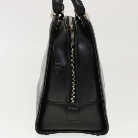 Salvatore Ferragamo Hand Bag Leather Black Auth cl501