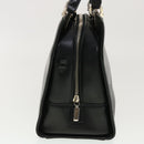 Salvatore Ferragamo Hand Bag Leather Black Auth cl501-4