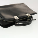 Salvatore Ferragamo Hand Bag Leather Black Auth cl501-7