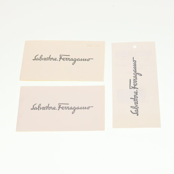 Salvatore Ferragamo Shoulder Bag Leather Beige Auth cl519