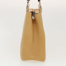 Salvatore Ferragamo Shoulder Bag Leather Beige Auth cl519-3