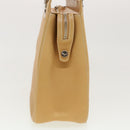 Salvatore Ferragamo Shoulder Bag Leather Beige Auth cl519-4