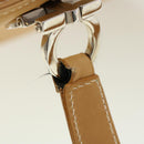 Salvatore Ferragamo Shoulder Bag Leather Beige Auth cl519-8