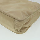 PRADA Shoulder Bag Nylon Beige Auth cl581-15