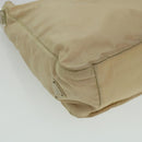 PRADA Shoulder Bag Nylon Beige Auth cl581-16