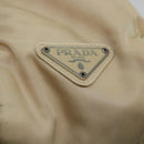 PRADA Shoulder Bag Nylon Beige Auth cl581-18