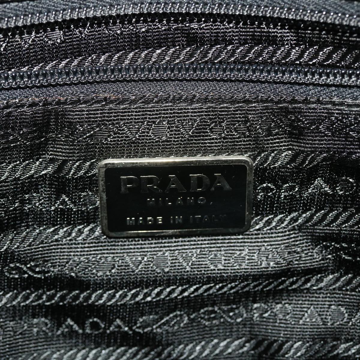 PRADA Waist bag Wool Gray Auth cl596