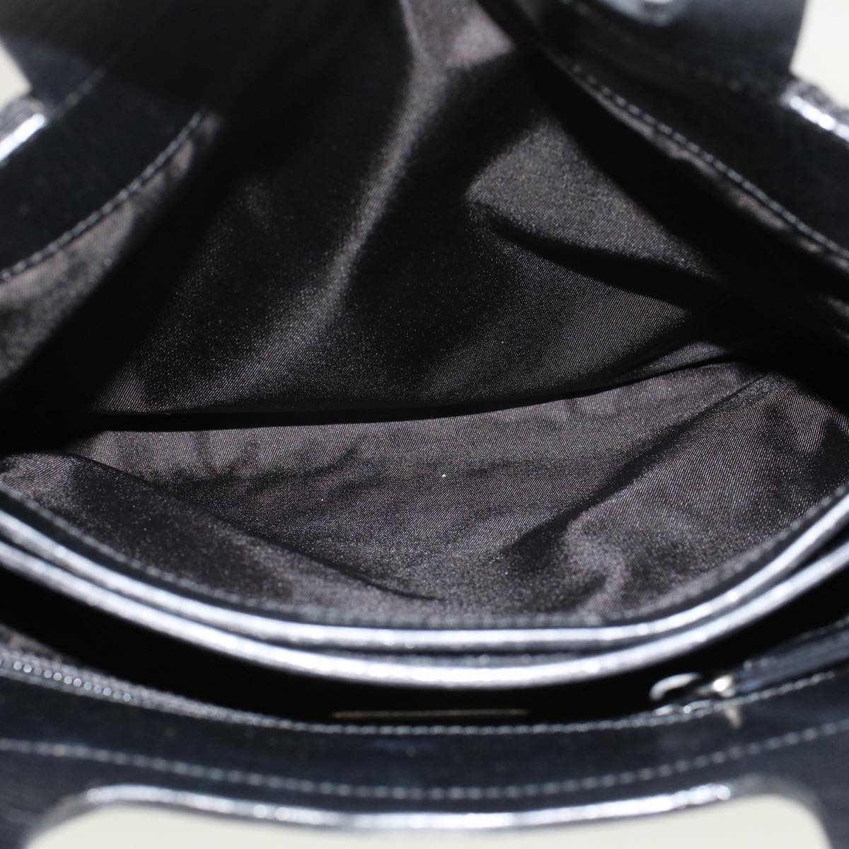 PRADA Hand Bag Nylon Black Auth cl667