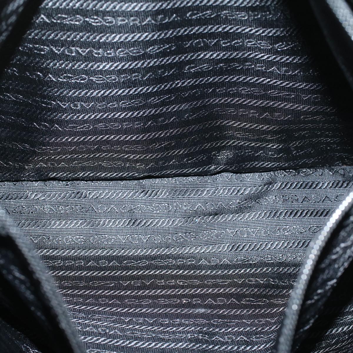 PRADA Tote Bag Nylon Black Auth cl693