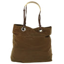 PRADA Tote Bag Nylon Brown Auth cl694-3