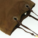 PRADA Tote Bag Nylon Brown Auth cl694-14