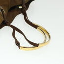 PRADA Tote Bag Nylon Brown Auth cl694-7