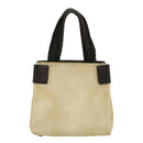PRADA Hand Bag Canvas Beige Auth cl705-13