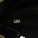 PRADA Hand Bag Canvas Beige Auth cl705-12