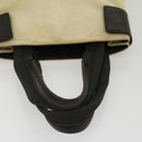 PRADA Hand Bag Canvas Beige Auth cl705-7