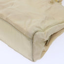 PRADA Hand Bag Nylon Beige Auth cl707-16