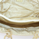 PRADA Hand Bag Nylon Beige Auth cl707-11