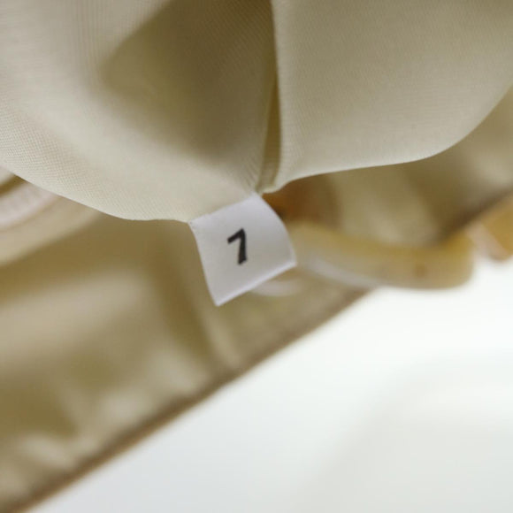 PRADA Hand Bag Nylon Beige Auth cl707