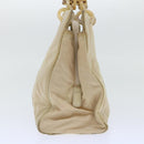 PRADA Hand Bag Nylon Beige Auth cl707-4