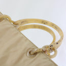 PRADA Hand Bag Nylon Beige Auth cl707-14