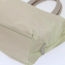 PRADA Hand Bag Nylon Beige Auth cl710-8