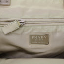 PRADA Hand Bag Nylon Beige Auth cl710-19