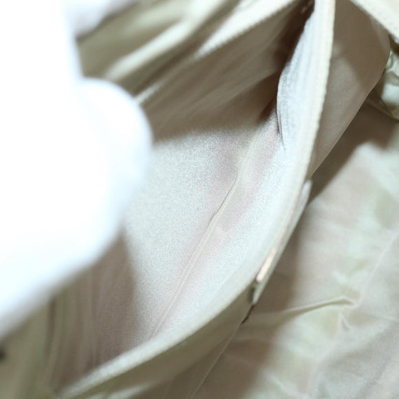 PRADA Hand Bag Nylon Beige Auth cl710