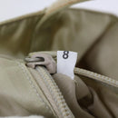 PRADA Hand Bag Nylon Beige Auth cl710-11