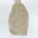 PRADA Hand Bag Nylon Beige Auth cl710-3