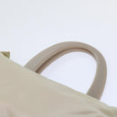 PRADA Hand Bag Nylon Beige Auth cl710-14