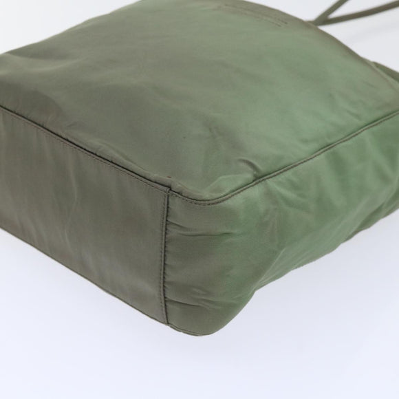 PRADA Shoulder Bag Nylon Khaki Auth cl711