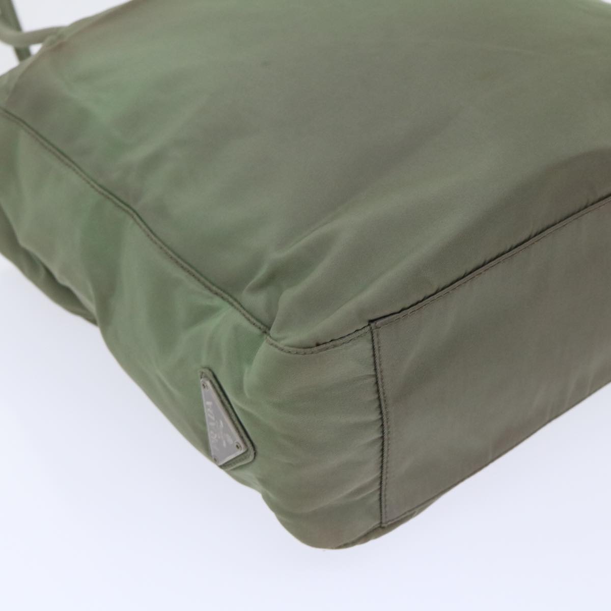 PRADA Shoulder Bag Nylon Khaki Auth cl711